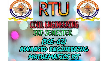 B.TECH ||Dec.2018||3rd sem|| Advance Engineering Mathematics-I ||C.E. Branch || RTU