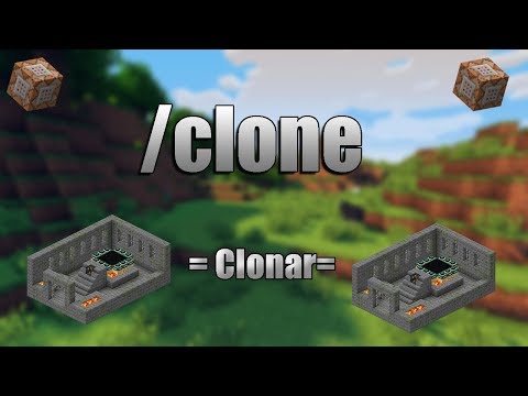 Como CLONAR estructuras en Minecraft!! 😱 /clone | COMANDOS