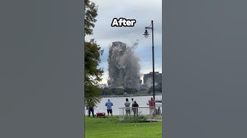 Dit gebouw werd binnen 10 seconden afgebroken