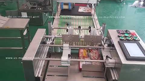 Food bag pouch paging dispensing machine automatic bag paging system with touch sreen