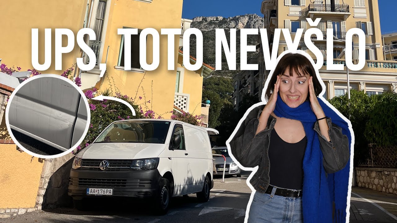 Naša dodávka sa pobila s garážou na Francúzskej riviere