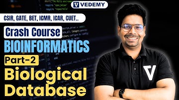 Biological Database|| (Part-2)||Crash Course on Bioinformatics||CSIR-NET||GATE||DBT||ICMR