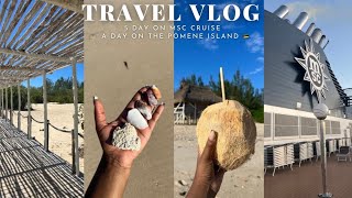 #travelvlog : MSC Orchestra  Trip + A Day On The Pomene Island 🏝️ + Cabin Tour +  MORE 🤍