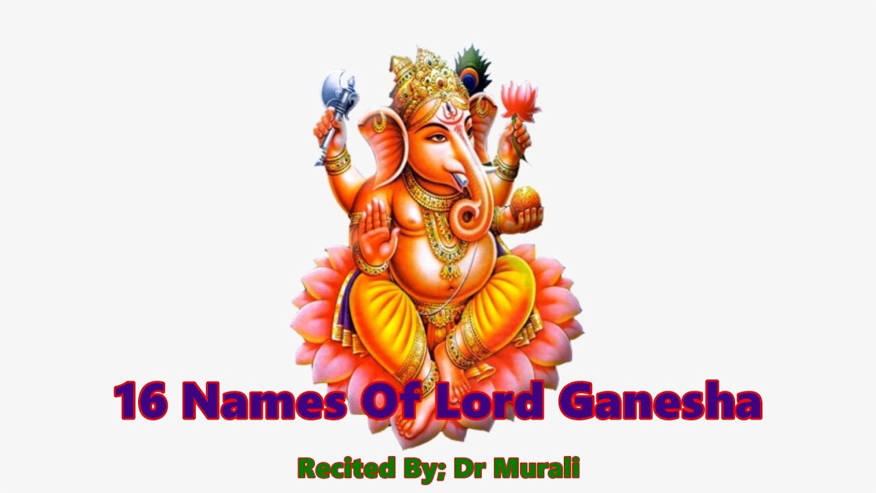 Let's Chant; 16 Names Of Ganesha।PowerfulSanskrit Mantra। ISA । Dr Murali।