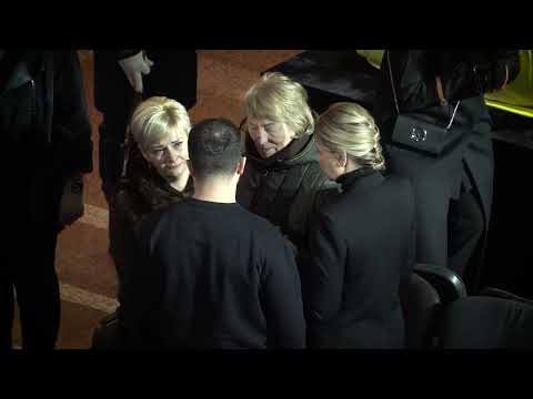 Президент і перша леді взяли участь у церемонії прощання з очільником та працівниками МВС