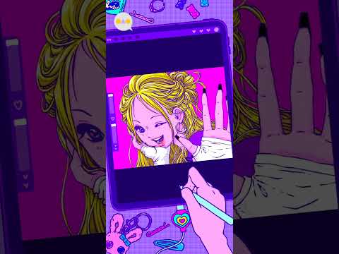 {숏둥} <strong>아이패드로</strong> Y2K 감성 터지는 3D엽서 그리기 ~2편~