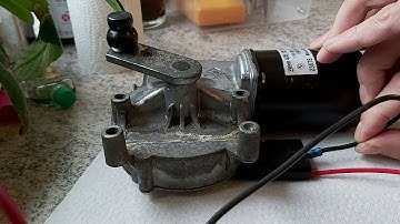 BMW windshield wiper  motor test with 12V DC power