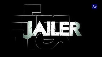 Jailer title making in after effects | After Effects CC | EDGEPIXELS