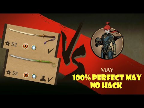 Shadow Fight 2 || Golden katana & Keen katana vs May eclipse || 100% ...