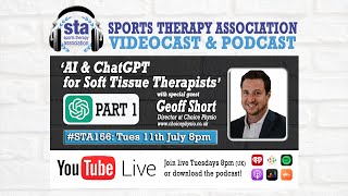 STA156: 'AI & ChatGPT for Soft Tissue Therapists -  with special guest Geoff Short screenshot 3