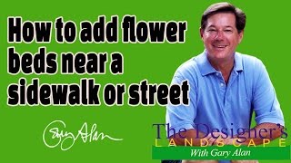 How to add flower beds around a sidewalk and street DesignersLandscape#604