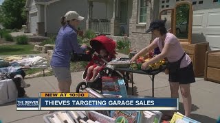Thieves targeting garage sales