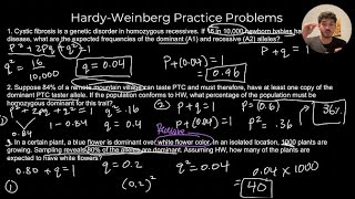 Microevolution, Types of Natural Selection, and Hardy-Weinberg Equilibrium