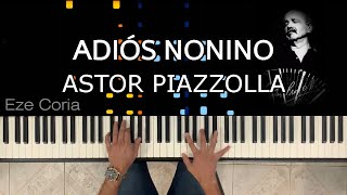 Video thumbnail of "🎹 TUTORIAL de "Adiós Nonino" | Astor Piazzolla ~ PARTITURA DISPONIBLE"