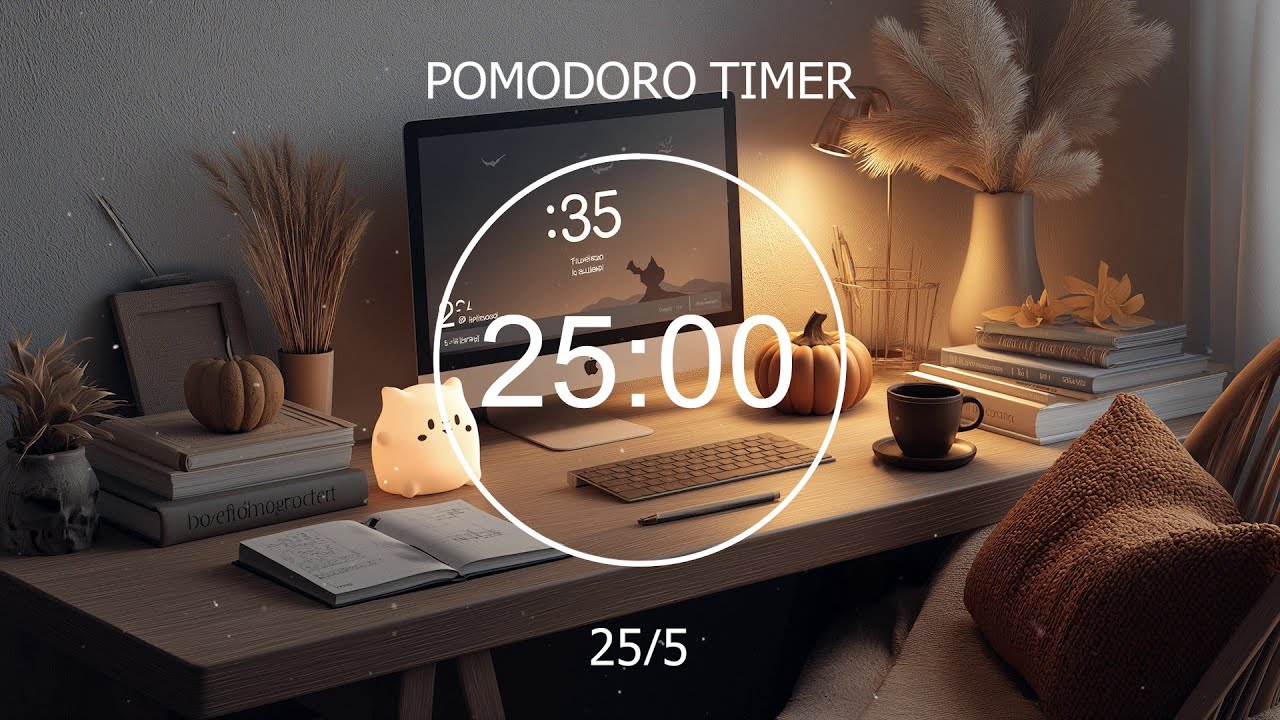 2.5 Hour Deep Focus Study ⏰ 25/5 Pomodoro Timer | Lo-fi Music | Study ...