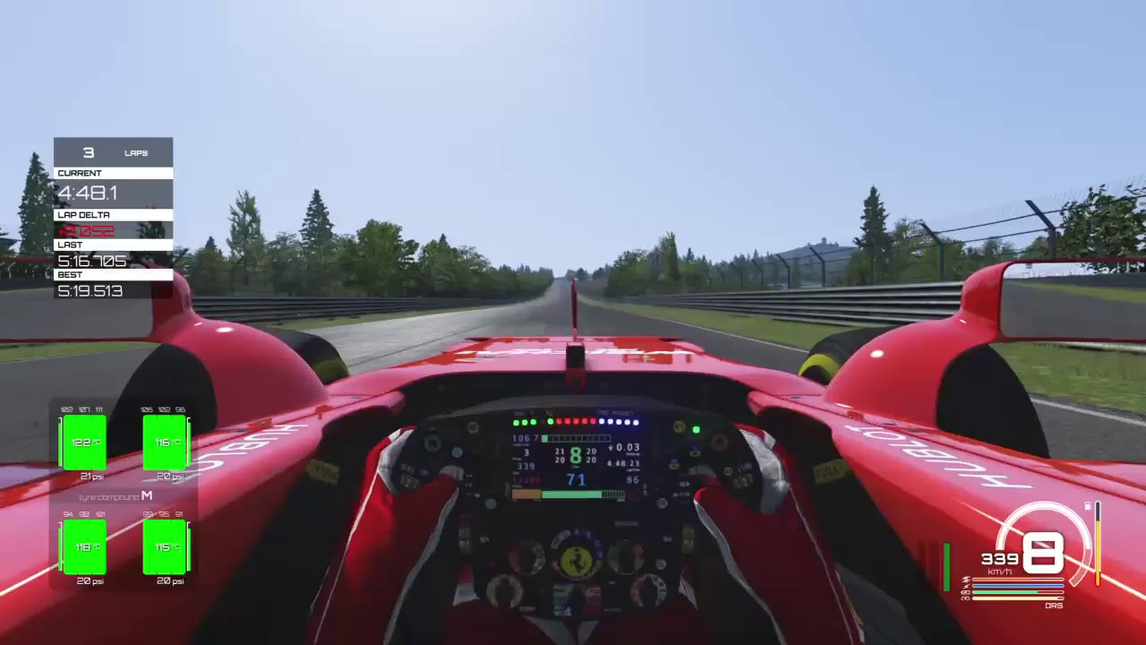 Assetto Corsa | F1 2017 Italian GP | 20 Laps Race at Monza using the Ferrari SF70H