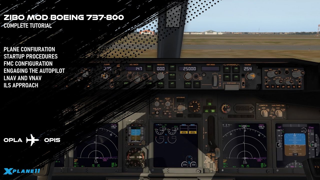 Zibo MOD Boeing 737-800 Complete Tutorial for X Plane 11 - Lahore to  Islamabad - YouTube
