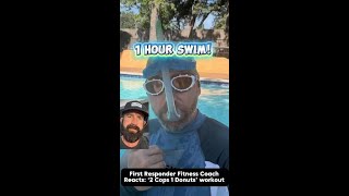 First Responder Fitness Coach Reacts: '2 Cops 1 Donuts' workout #shorts