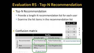 Week 6: Recommender Systems - Part 4: Evaluation of Recommender Systems