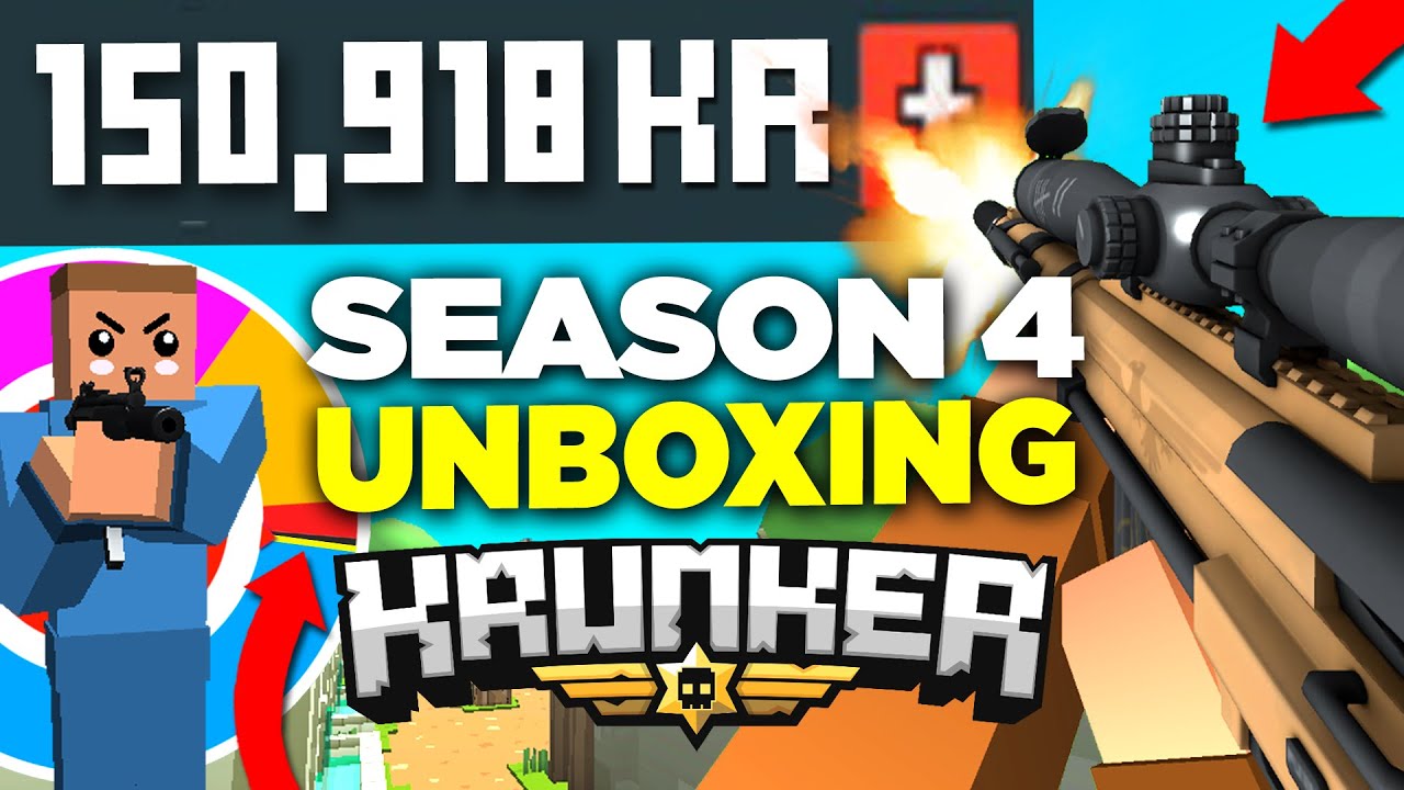 Krunker.io SEASON 4 UNBOXING 150,000 KR (I got a CONTRABAND?!)