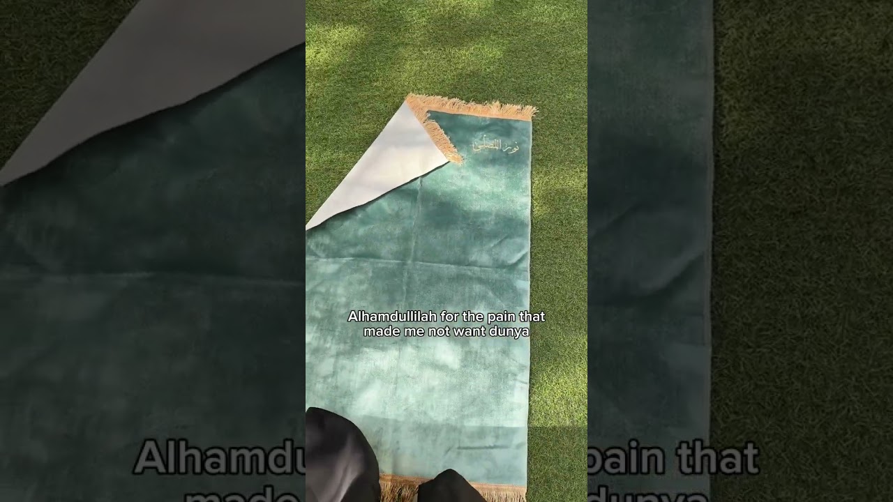 When Allah brings you to sujood, away from all the worldly affairs!

DM for Personlised prayer mat