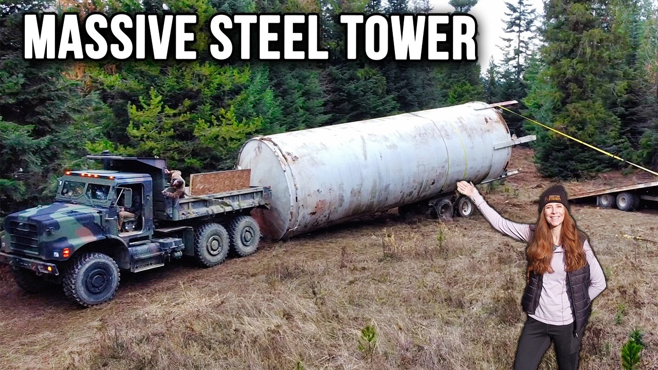 Moving a 40' Steel Water Tower (that got sketchy)