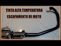 como aplicar tinta alta temperatura corretamente em escapamento de moto