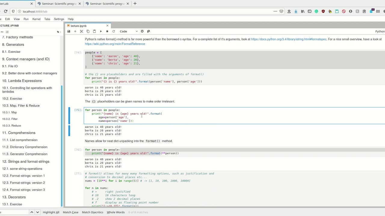 Scipy 2020 - 3.11 - Advanced Python - Strings - YouTube