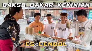 JUAL BAKSO BAKAR LILIT DAN ES CENDOL KESUKAAN ORANG CHINA DISINI, ALHAMDULILLAH LARIS MANIS