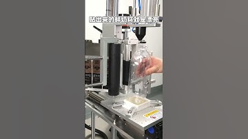Semi automatic milk square plastic bottle double sides vertical labeling machine