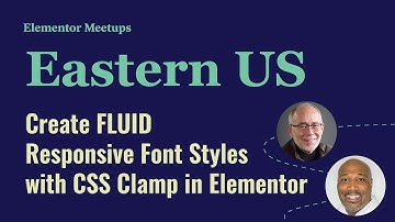 Create FLUID Responsive Font Styles with CSS Clamp in Elementor