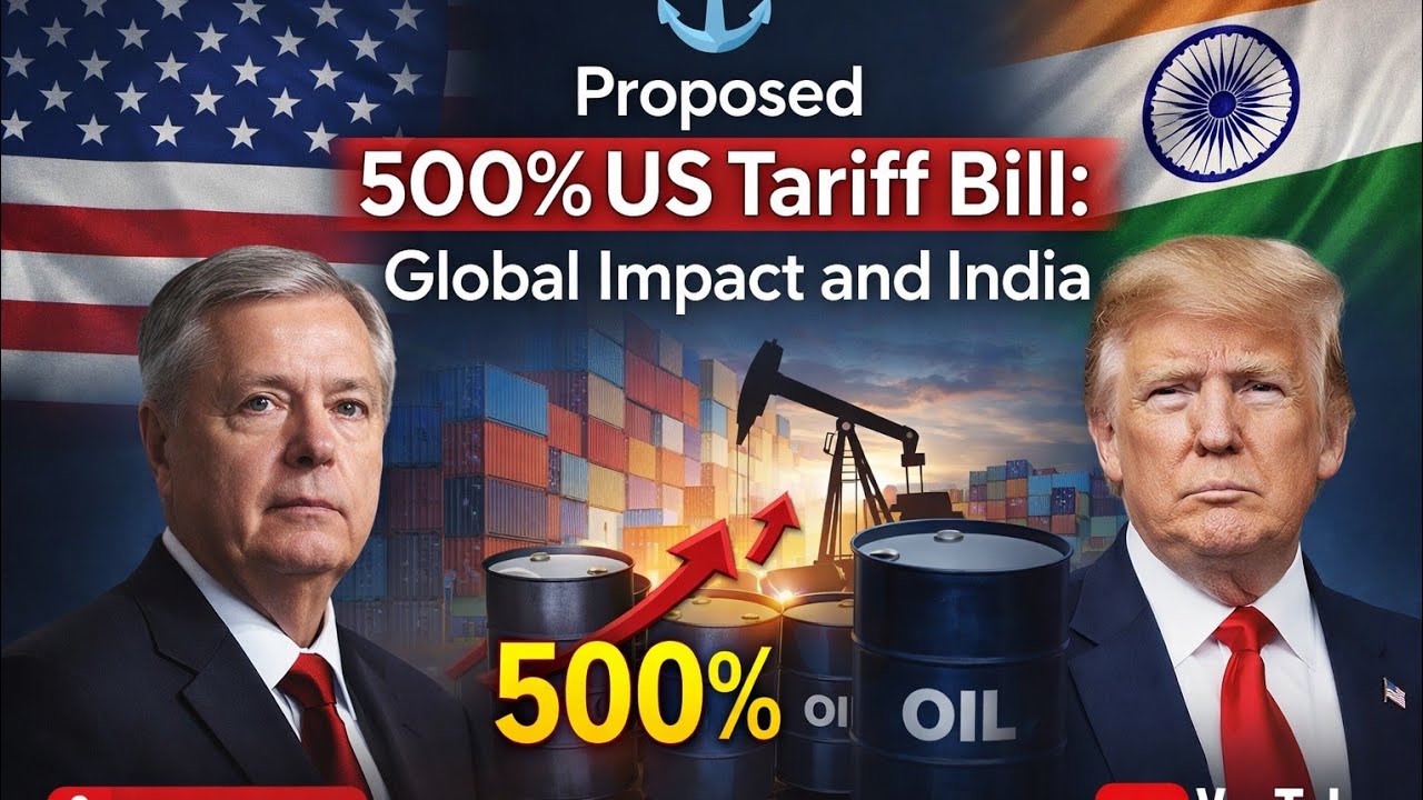 500% US Tariff Bill Explained | Russia Oil, India, China & Global Fallout