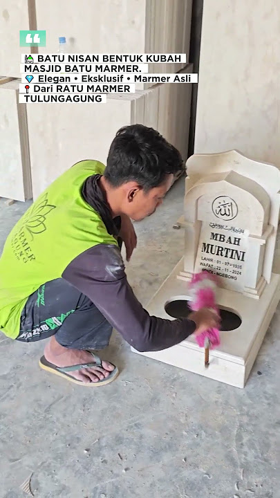 Batu Nisan Model Kubah Dari Batu Marmer Tulungagung.