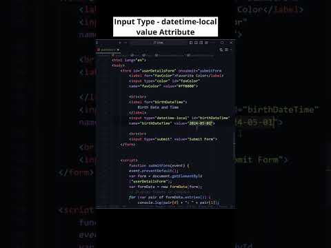 HTML Input type