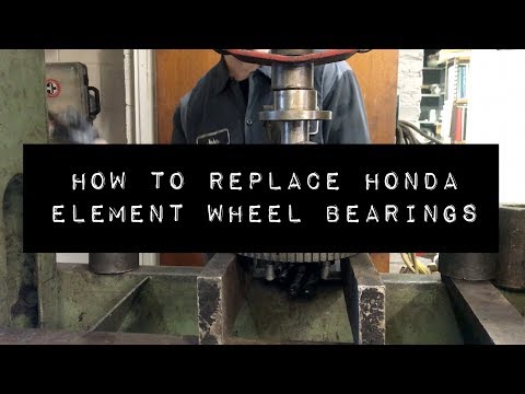 How To Replace Honda Element Front Wheel Bearings Using Hydraulic Press