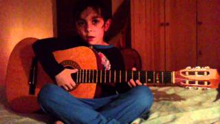 Luca Plays Guitar - January 2011