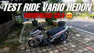 Test Ride Vario Hedon Modifikasi Keren ! Indonesia Motovlog (43) | All New Vario 150 Modif