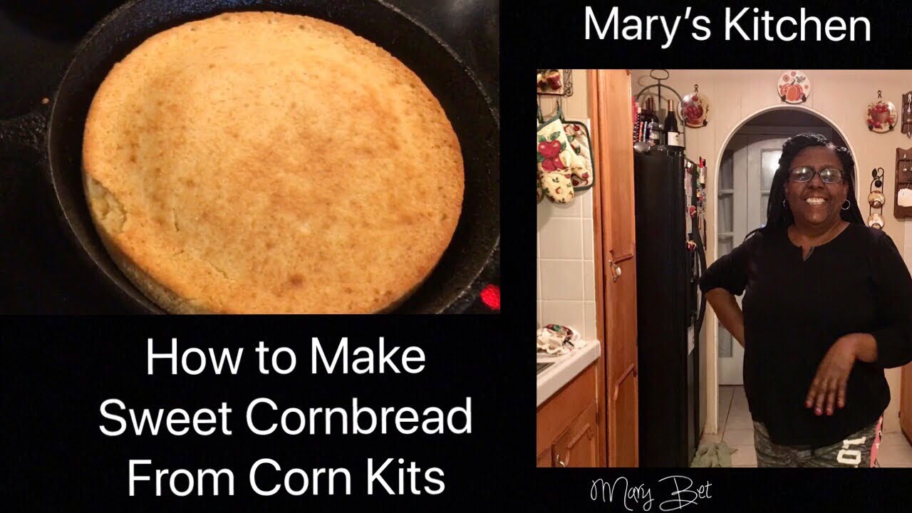How To Make Sweet Cornbread from Morrison’s Corn kits Mix Mary’s Kitchen Recipe YouTube