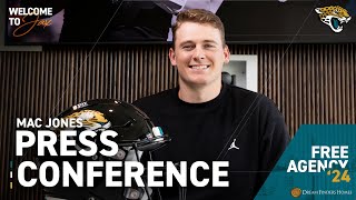 QB Mac Jones Meets With the Media | Press Conference | Jacksonville Jaguars