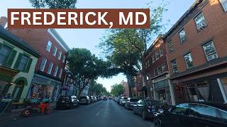 Frederick Maryland Historic Downtown Scenic Drive 4K