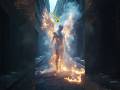 🌑👼 The Angel of Hollow Light 😱 #angel #mystery #scary #god #shorts