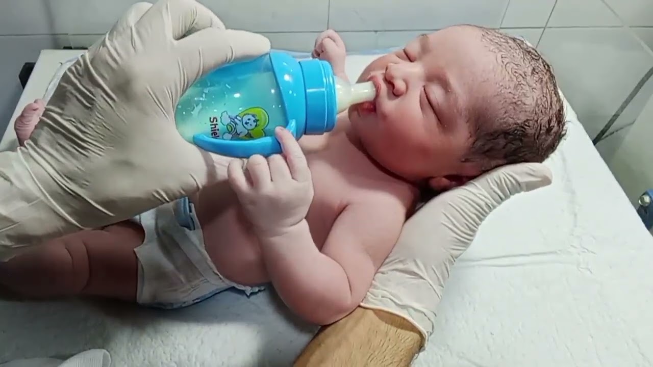 ENNS Baby Recovery in NICU | Starting First Feeding Trial & Nursing Care in Good Condition