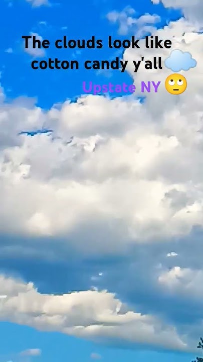 Green Grass blue sky white clouds look like cotton candy ☁️🙄 upstate NY