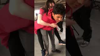 Attempt To Piggy Back Ride Gone Wrong Lol