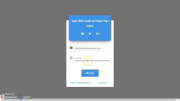 CRM application Demo : OPALCRM by Kloudportal