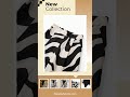 Franclia Women's Summer Two-Piece Set,Black Bodysuit With Black And White Striped Zebra Print Pan…