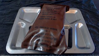 1981 Menu 8 MRE - Beef, Diced in Gravy Ration Review