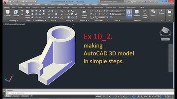 | AUTOCAD MECHANICAL MODELING MAKING A 3D MODEL (Hindi) by CAD CAM ENGINEER.|