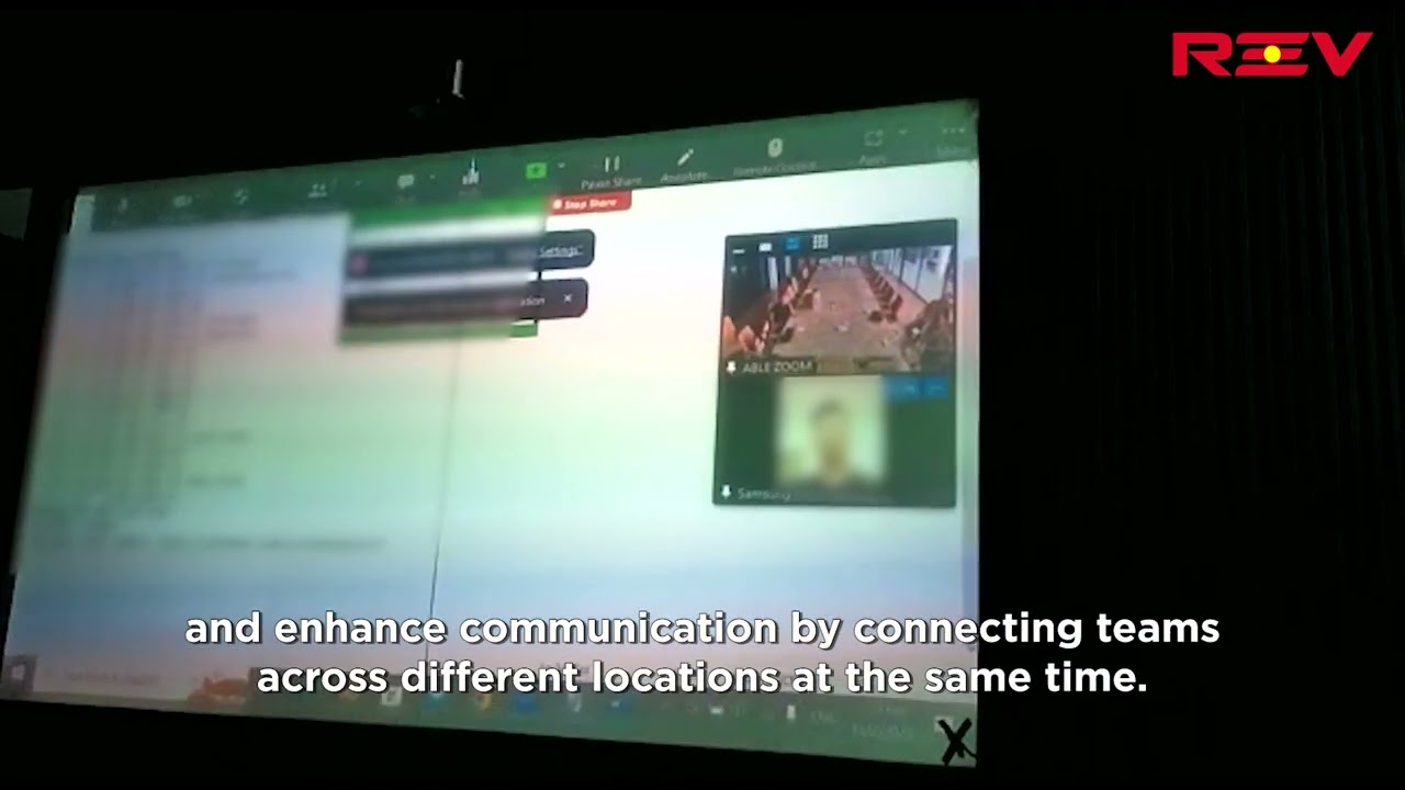 Smart Glass With Touchscreen Functions in Conference Room