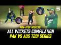 Non-Stop Wickets! All Wickets Compilation Pak vs Aus T20I Series | MR1J